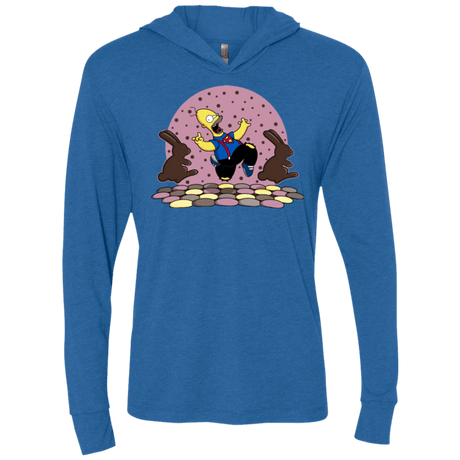 T-Shirts Vintage Royal / X-Small The Land of Chocolate Triblend Long Sleeve Hoodie Tee