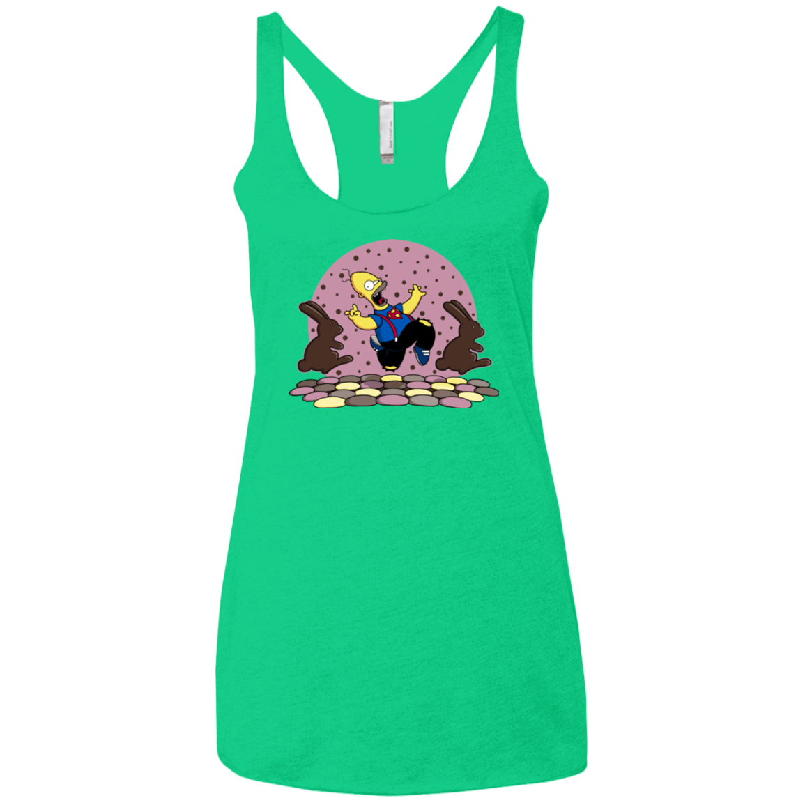 T-Shirts Envy / X-Small The Land of Chocolate Women's Triblend Racerback Tank