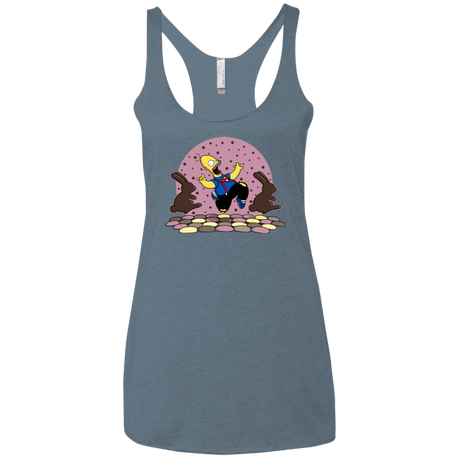 T-Shirts Indigo / X-Small The Land of Chocolate Women's Triblend Racerback Tank