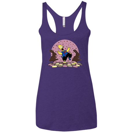T-Shirts Purple Rush / X-Small The Land of Chocolate Women's Triblend Racerback Tank