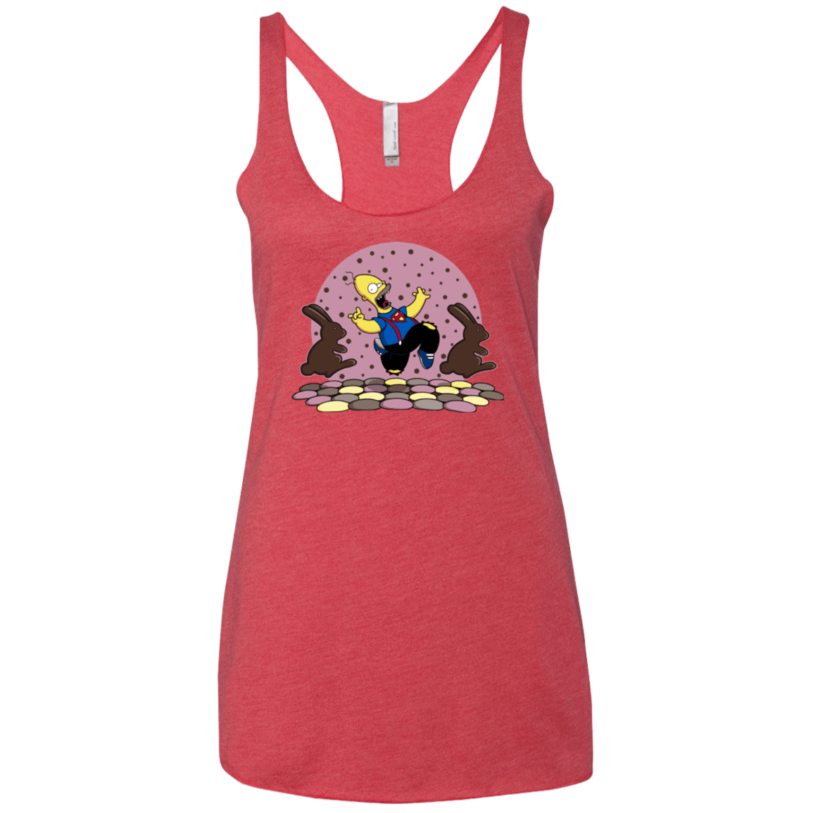 T-Shirts Vintage Red / X-Small The Land of Chocolate Women's Triblend Racerback Tank