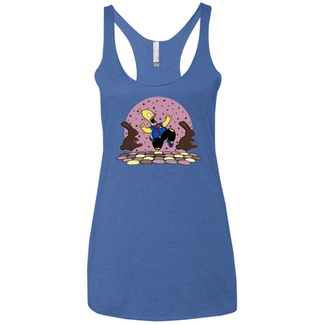 T-Shirts Vintage Royal / X-Small The Land of Chocolate Women's Triblend Racerback Tank