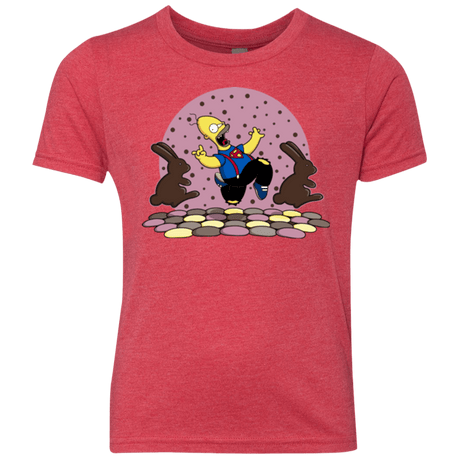 T-Shirts Vintage Red / YXS The Land of Chocolate Youth Triblend T-Shirt