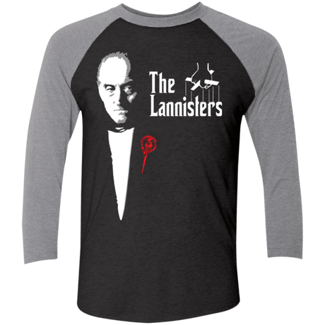 T-Shirts Vintage Black/Premium Heather / X-Small The Lannisters Men's Triblend 3/4 Sleeve