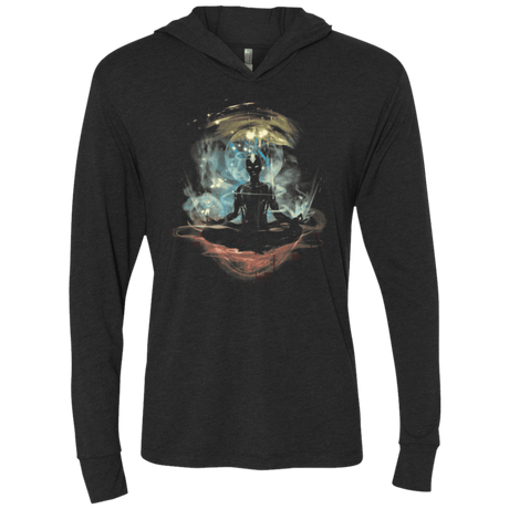 T-Shirts Vintage Black / X-Small The Last Space Bender Triblend Long Sleeve Hoodie Tee