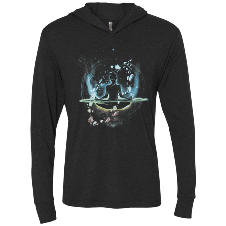 T-Shirts Vintage Black / X-Small The Last Space Bender2 Triblend Long Sleeve Hoodie Tee