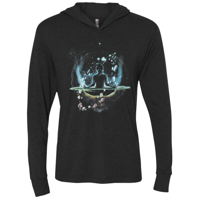 T-Shirts Vintage Black / X-Small The Last Space Bender2 Triblend Long Sleeve Hoodie Tee