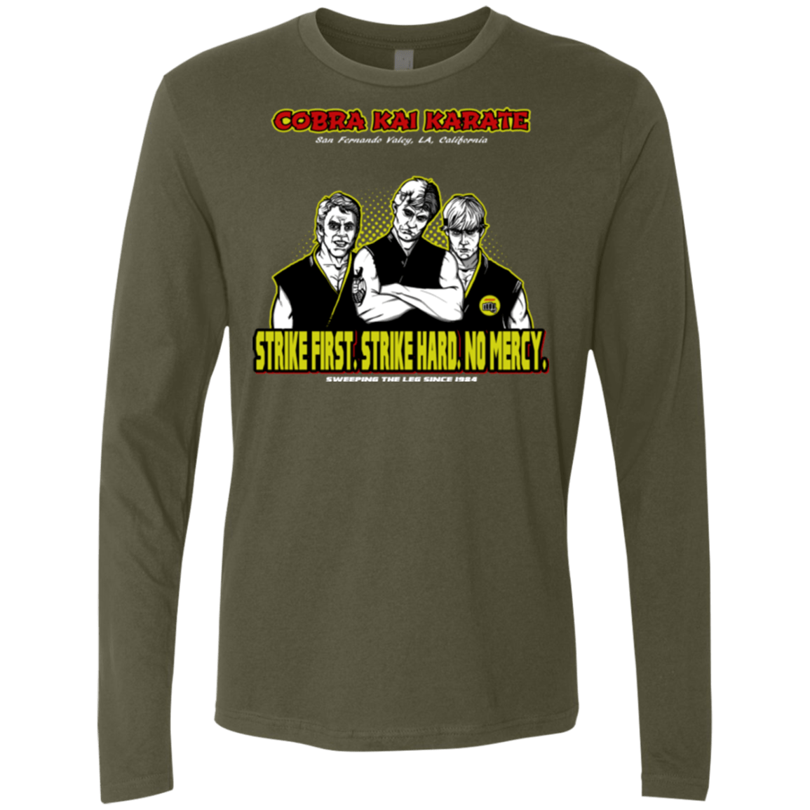 T-Shirts Military Green / Small The Leg Sweepers Men's Premium Long Sleeve