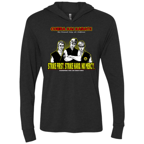 T-Shirts Vintage Black / X-Small The Leg Sweepers Triblend Long Sleeve Hoodie Tee