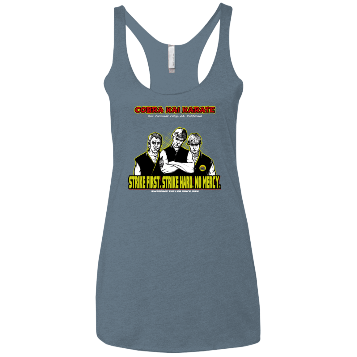 T-Shirts Indigo / X-Small The Leg Sweepers Women's Triblend Racerback Tank