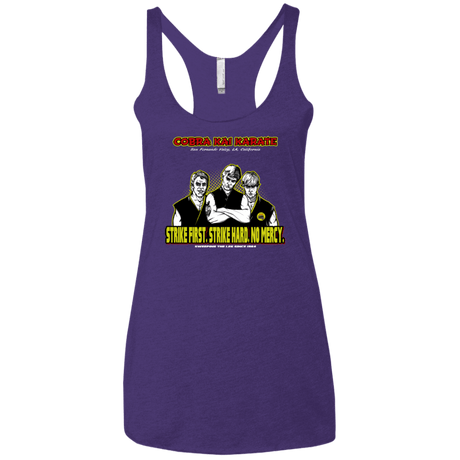 T-Shirts Purple Rush / X-Small The Leg Sweepers Women's Triblend Racerback Tank