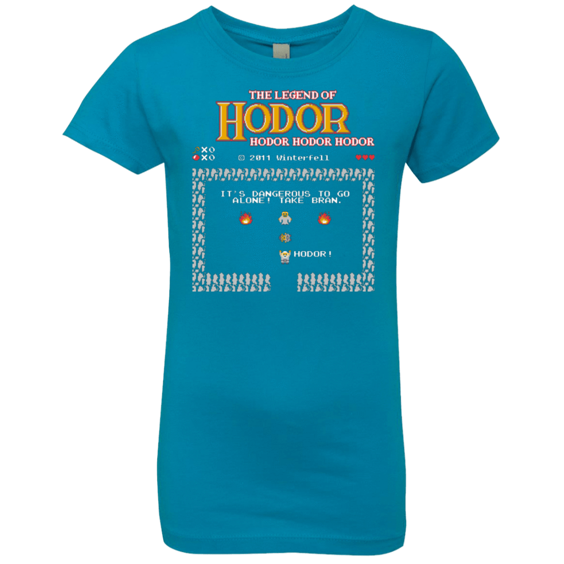 T-Shirts Turquoise / YXS The Legend of Hodor Girls Premium T-Shirt