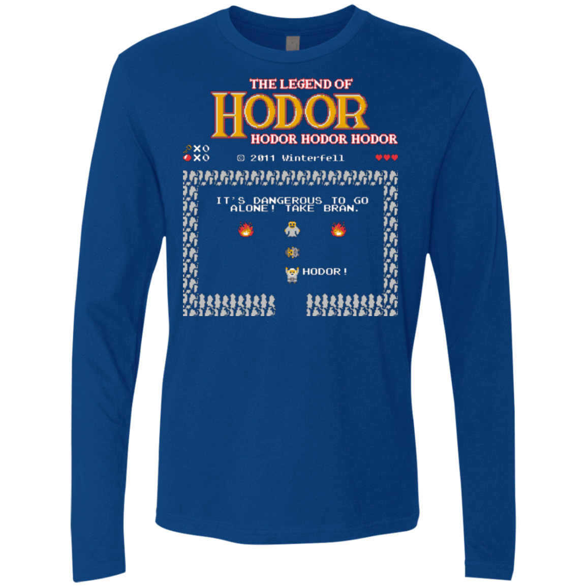 T-Shirts Royal / Small The Legend of Hodor Men's Premium Long Sleeve