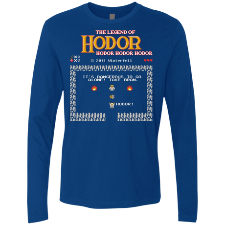 T-Shirts Royal / Small The Legend of Hodor Men's Premium Long Sleeve