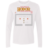 T-Shirts White / Small The Legend of Hodor Men's Premium Long Sleeve