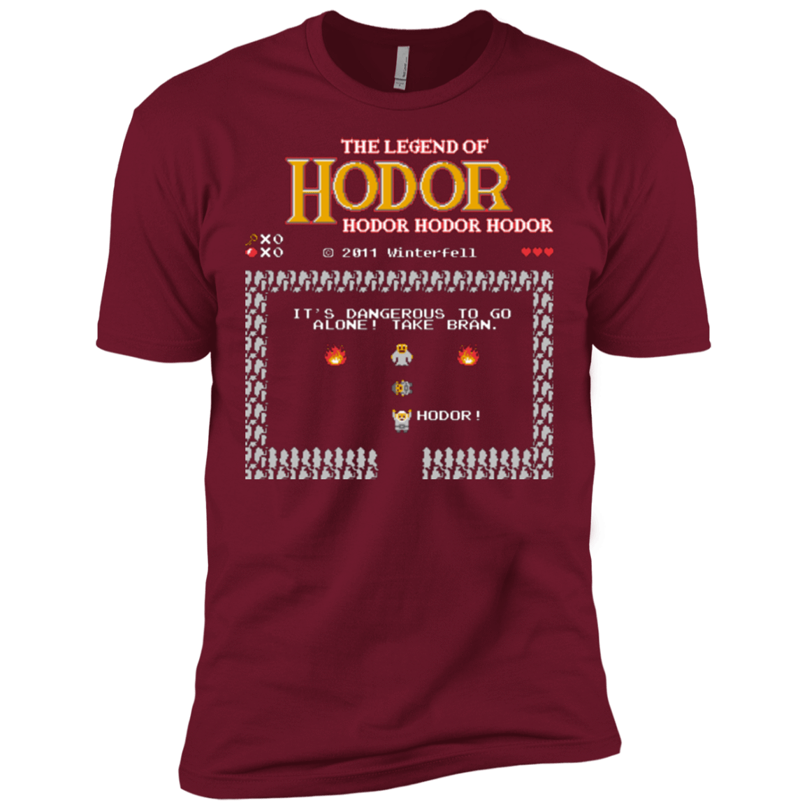 T-Shirts Cardinal / X-Small The Legend of Hodor Men's Premium T-Shirt