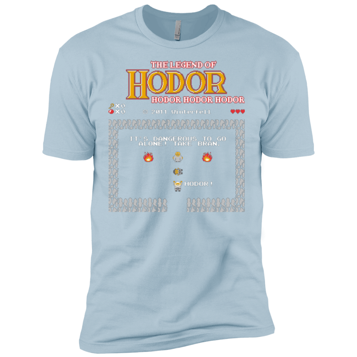 T-Shirts Light Blue / X-Small The Legend of Hodor Men's Premium T-Shirt