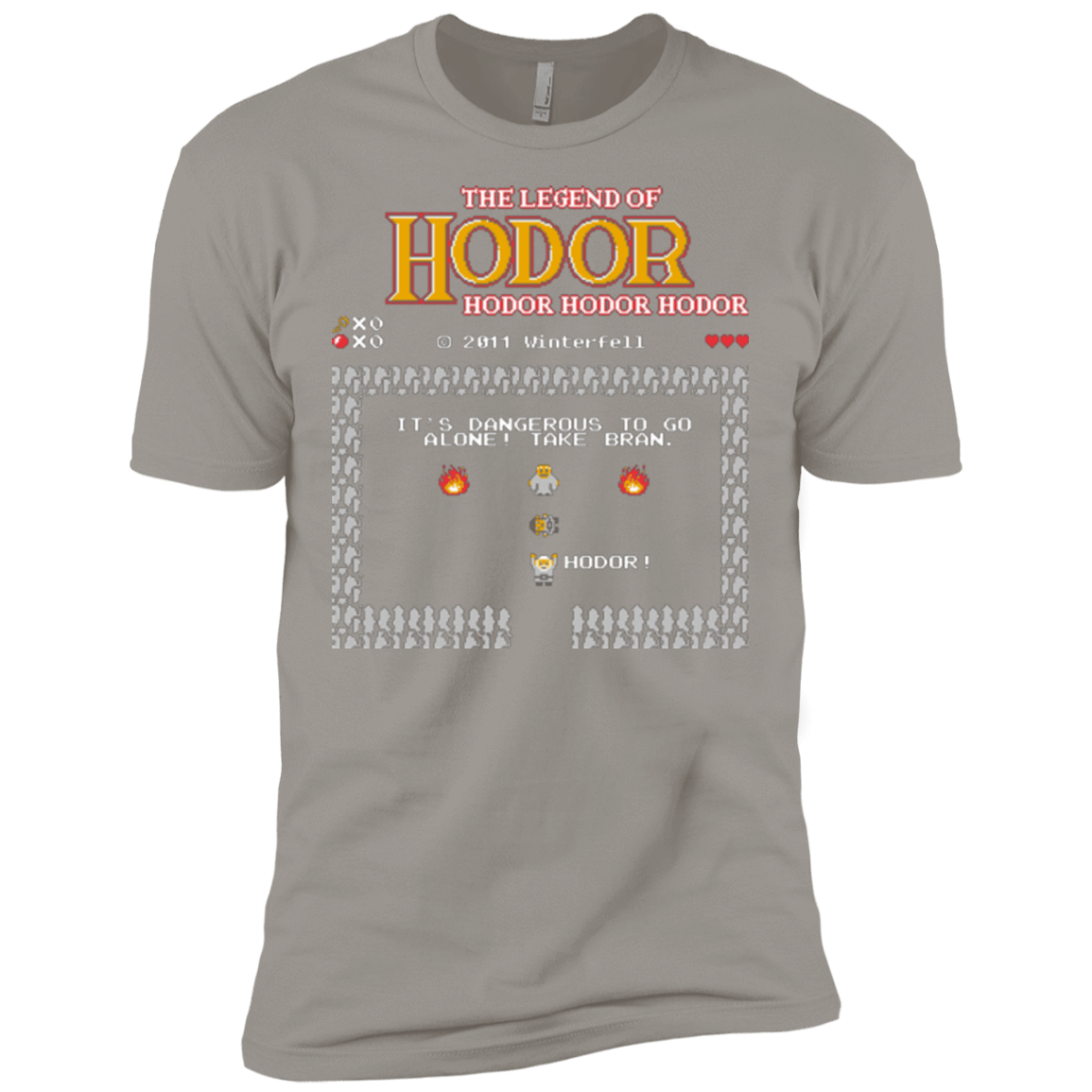 T-Shirts Light Grey / X-Small The Legend of Hodor Men's Premium T-Shirt