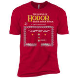 T-Shirts Red / X-Small The Legend of Hodor Men's Premium T-Shirt