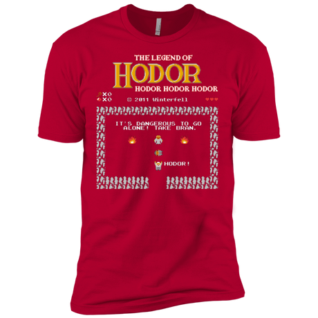 T-Shirts Red / X-Small The Legend of Hodor Men's Premium T-Shirt