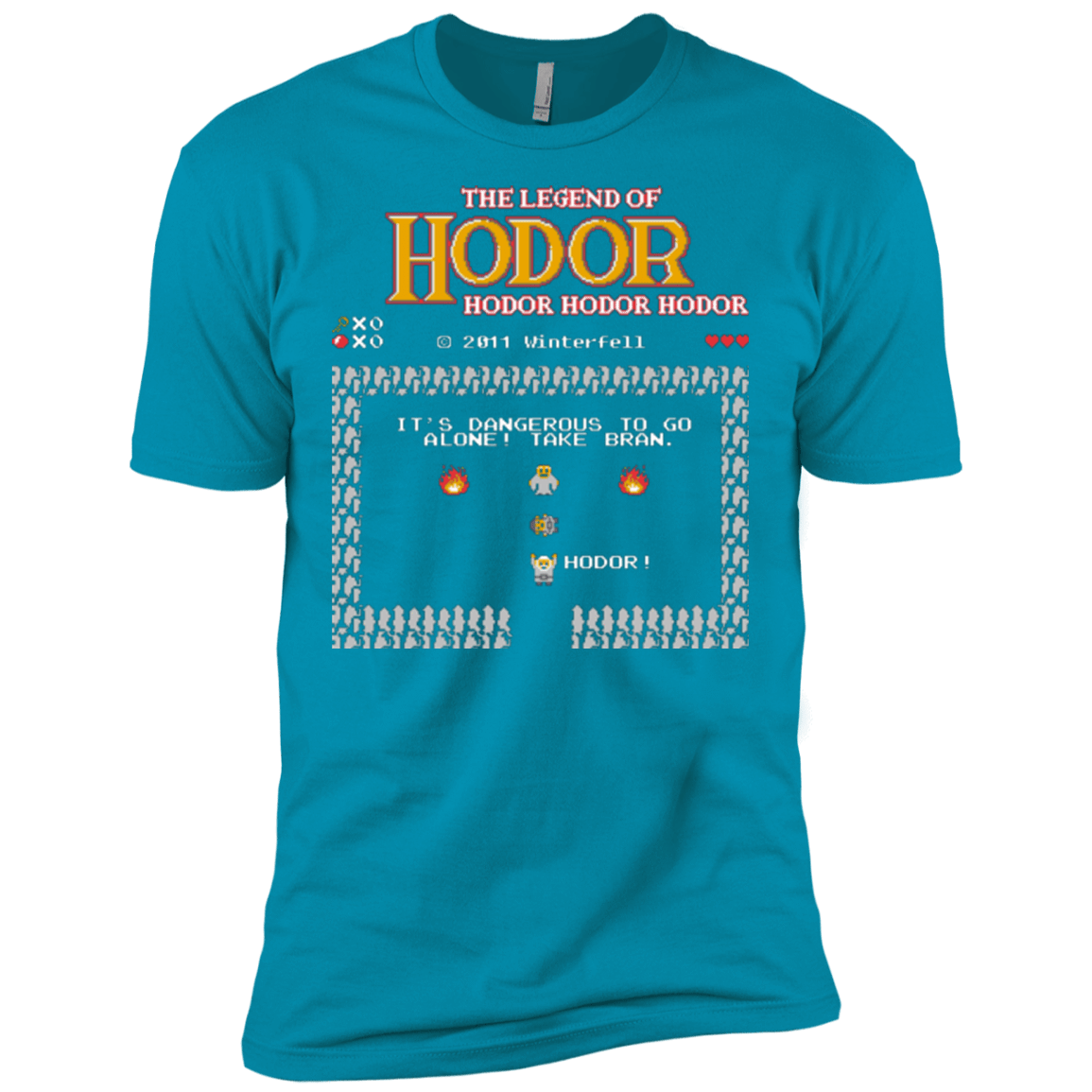 T-Shirts Turquoise / X-Small The Legend of Hodor Men's Premium T-Shirt