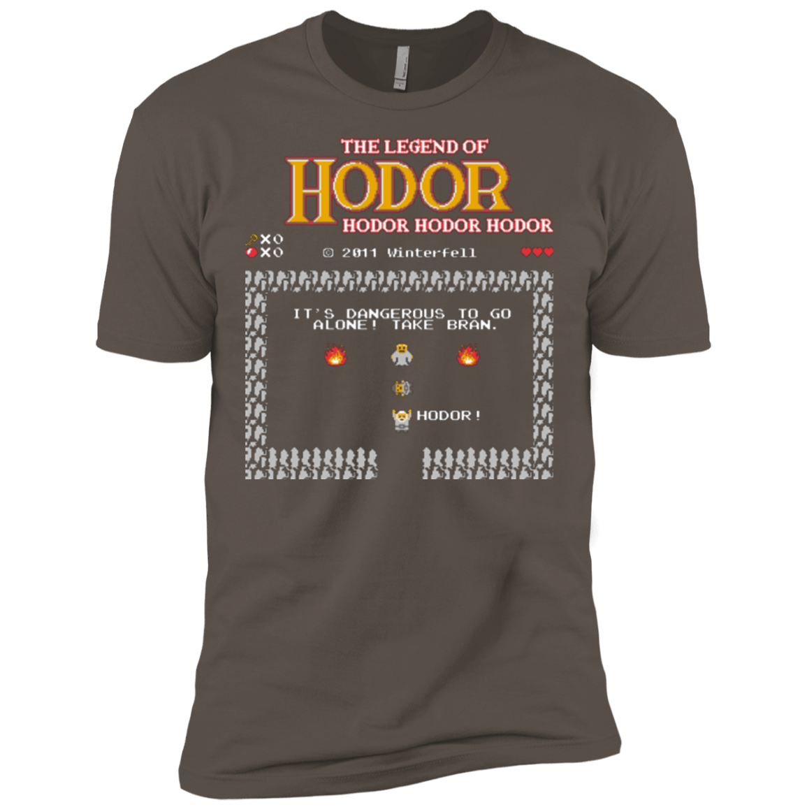 T-Shirts Warm Grey / X-Small The Legend of Hodor Men's Premium T-Shirt