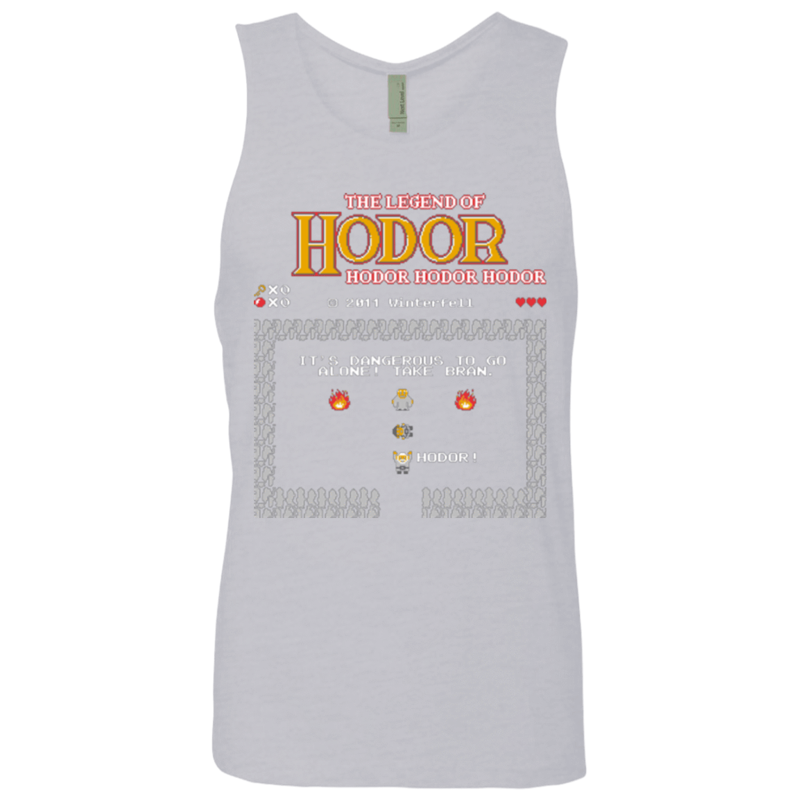 T-Shirts Heather Grey / Small The Legend of Hodor Men's Premium Tank Top