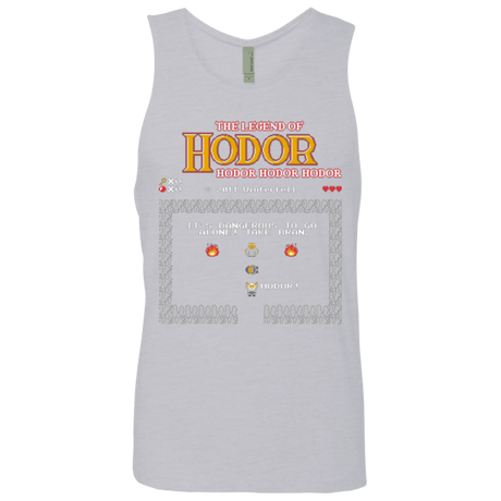 T-Shirts Heather Grey / Small The Legend of Hodor Men's Premium Tank Top