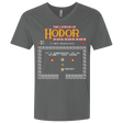 T-Shirts Heavy Metal / X-Small The Legend of Hodor Men's Premium V-Neck