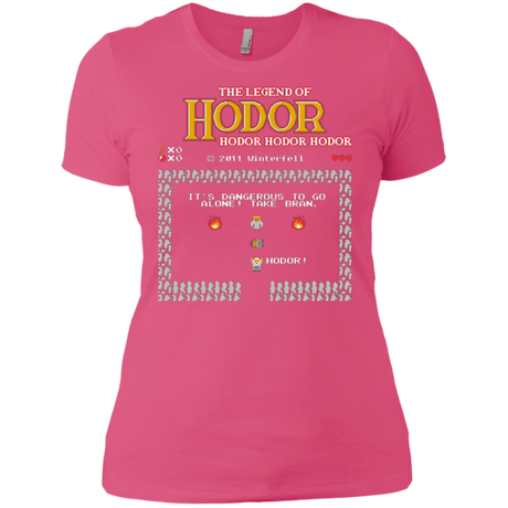 T-Shirts Hot Pink / X-Small The Legend of Hodor Women's Premium T-Shirt
