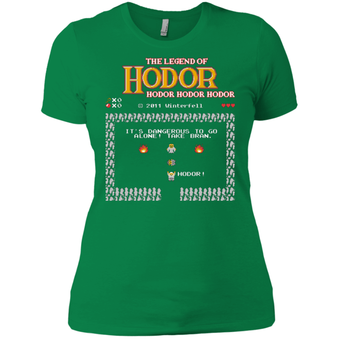 T-Shirts Kelly Green / X-Small The Legend of Hodor Women's Premium T-Shirt