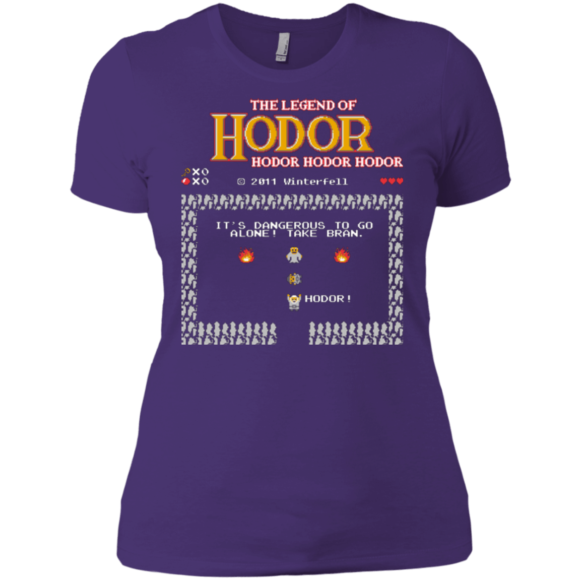 T-Shirts Purple / X-Small The Legend of Hodor Women's Premium T-Shirt