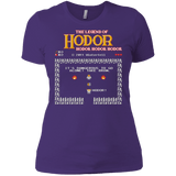 T-Shirts Purple / X-Small The Legend of Hodor Women's Premium T-Shirt