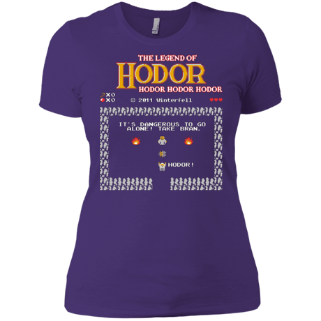 T-Shirts Purple / X-Small The Legend of Hodor Women's Premium T-Shirt