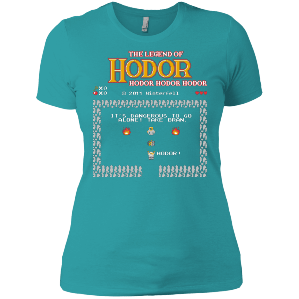 T-Shirts Tahiti Blue / X-Small The Legend of Hodor Women's Premium T-Shirt