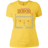 T-Shirts Vibrant Yellow / X-Small The Legend of Hodor Women's Premium T-Shirt