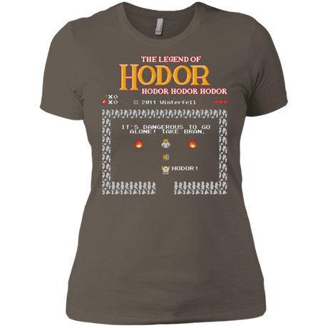T-Shirts Warm Grey / X-Small The Legend of Hodor Women's Premium T-Shirt