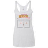 T-Shirts Heather White / X-Small The Legend of Hodor Women's Triblend Racerback Tank