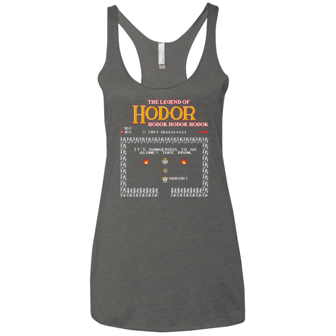T-Shirts Premium Heather / X-Small The Legend of Hodor Women's Triblend Racerback Tank