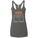 T-Shirts Premium Heather / X-Small The Legend of Hodor Women's Triblend Racerback Tank