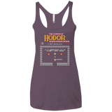 T-Shirts Vintage Purple / X-Small The Legend of Hodor Women's Triblend Racerback Tank