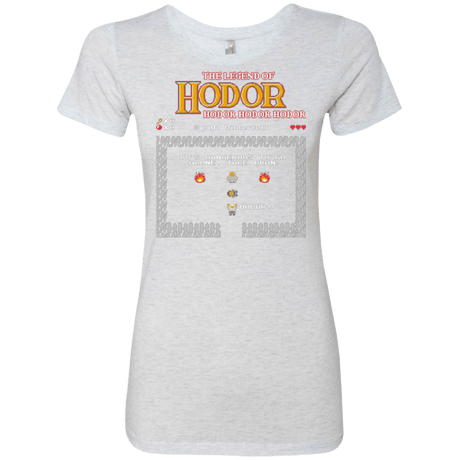 T-Shirts Heather White / Small The Legend of Hodor Women's Triblend T-Shirt