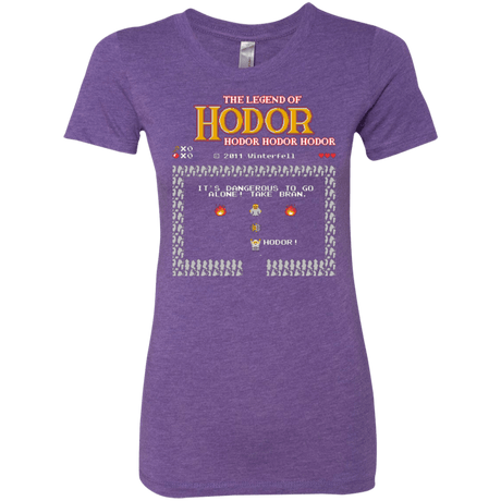 T-Shirts Purple Rush / Small The Legend of Hodor Women's Triblend T-Shirt