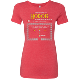 T-Shirts Vintage Red / Small The Legend of Hodor Women's Triblend T-Shirt