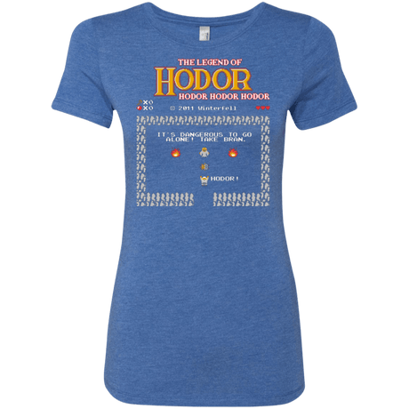 T-Shirts Vintage Royal / Small The Legend of Hodor Women's Triblend T-Shirt