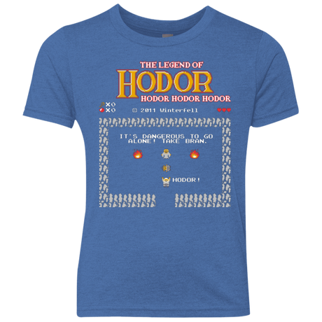 T-Shirts Vintage Royal / YXS The Legend of Hodor Youth Triblend T-Shirt