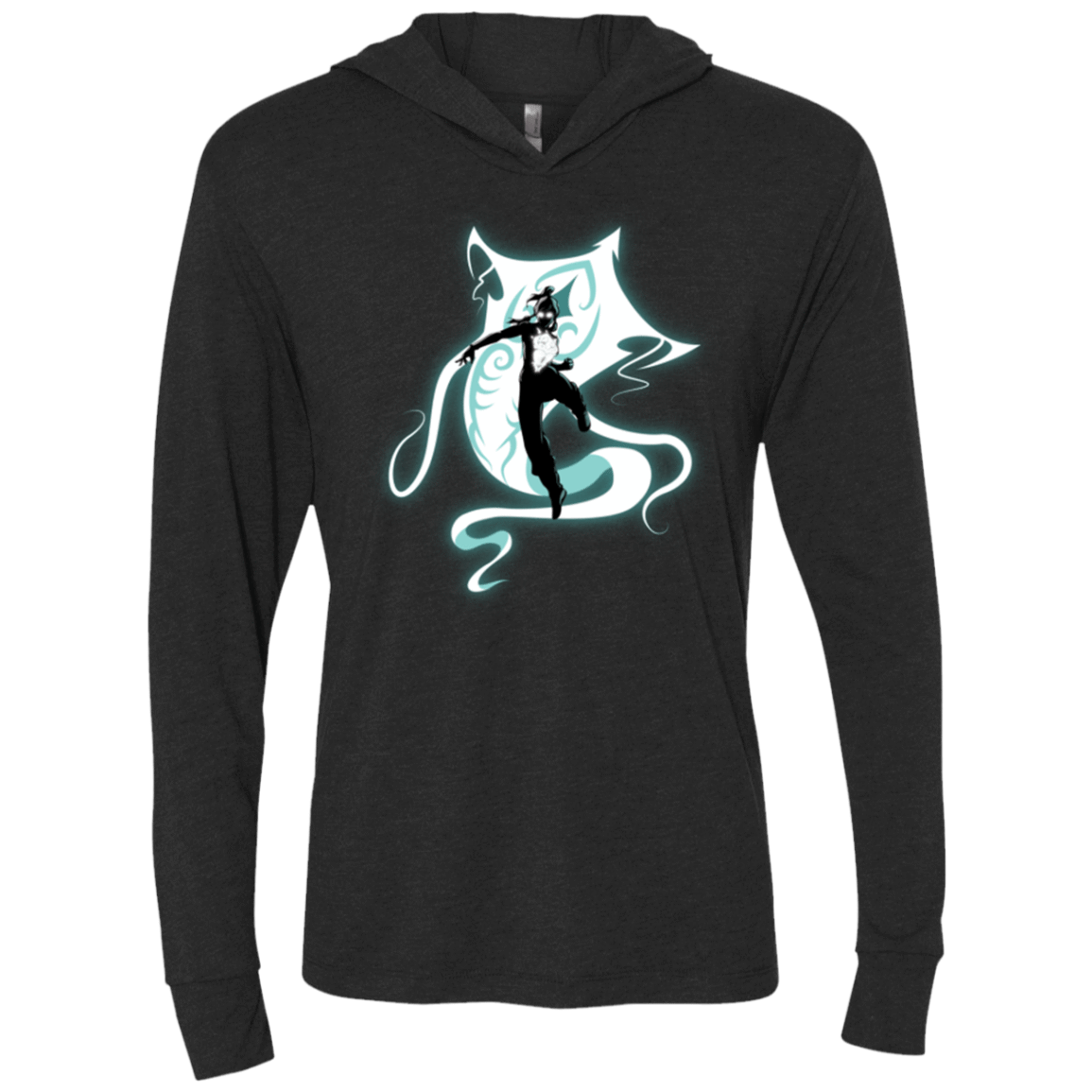 T-Shirts Vintage Black / X-Small The Legend Of Korra Avatar State V2 Triblend Long Sleeve Hoodie Tee