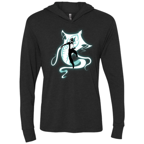 T-Shirts Vintage Black / X-Small The Legend Of Korra Avatar State V2 Triblend Long Sleeve Hoodie Tee