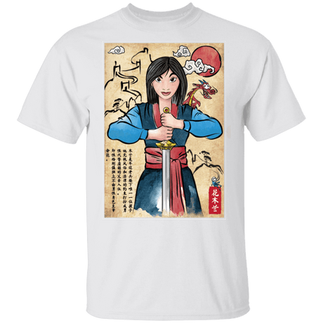 T-Shirts White / S The Legend of the Woman Warrior Woodblock T-Shirt