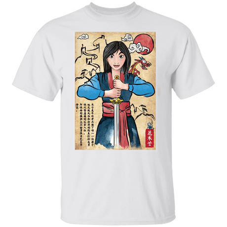 T-Shirts White / YXS The Legend of the Woman Warrior Woodblock Youth T-Shirt